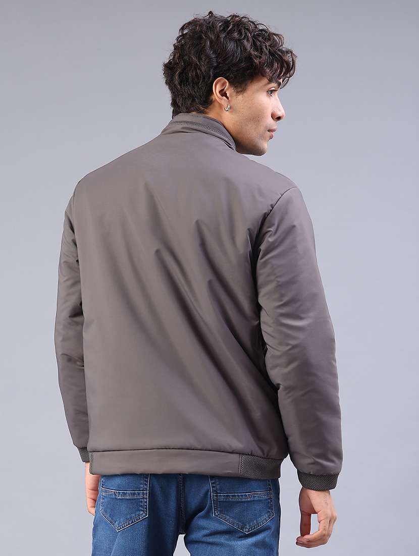 men solid long sleeve lightweight bomber jacket - 21970563 -  Standard Image - 3