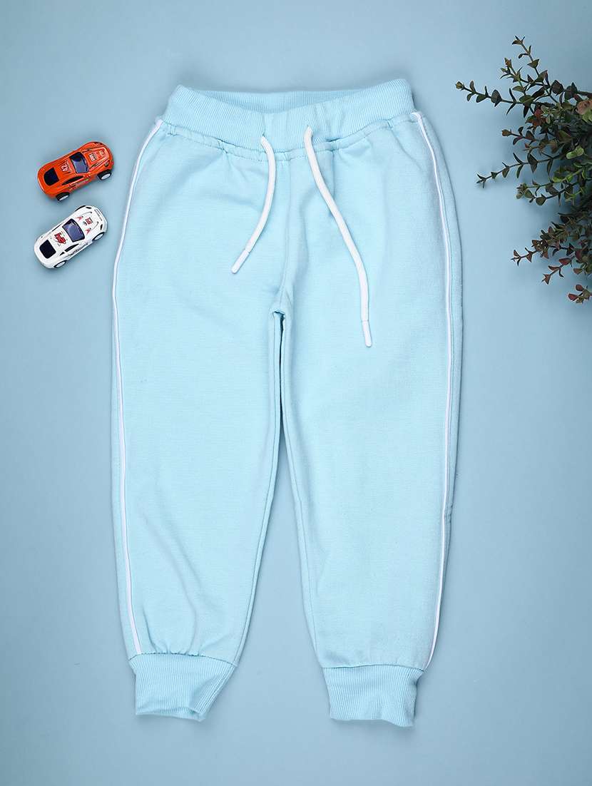 girls solid mid rise jogger