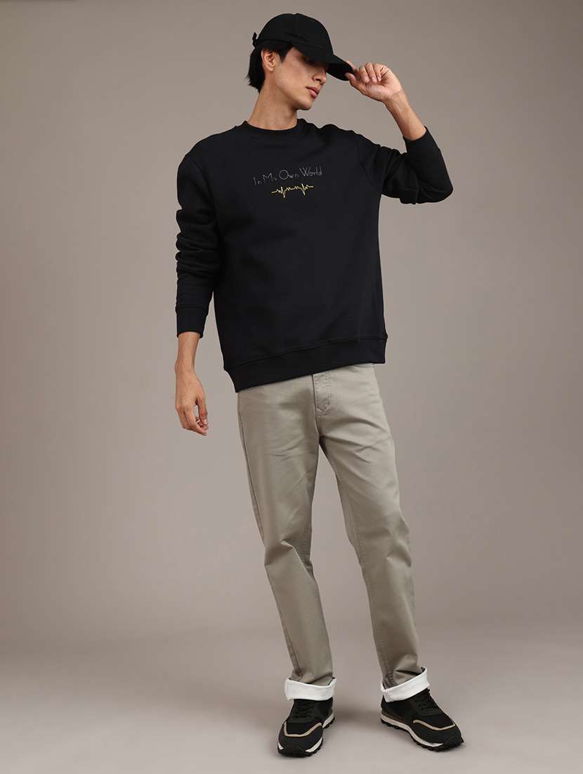 men printed long sleeve regular fit sweatshirt - 21970621 -  Standard Image - 5