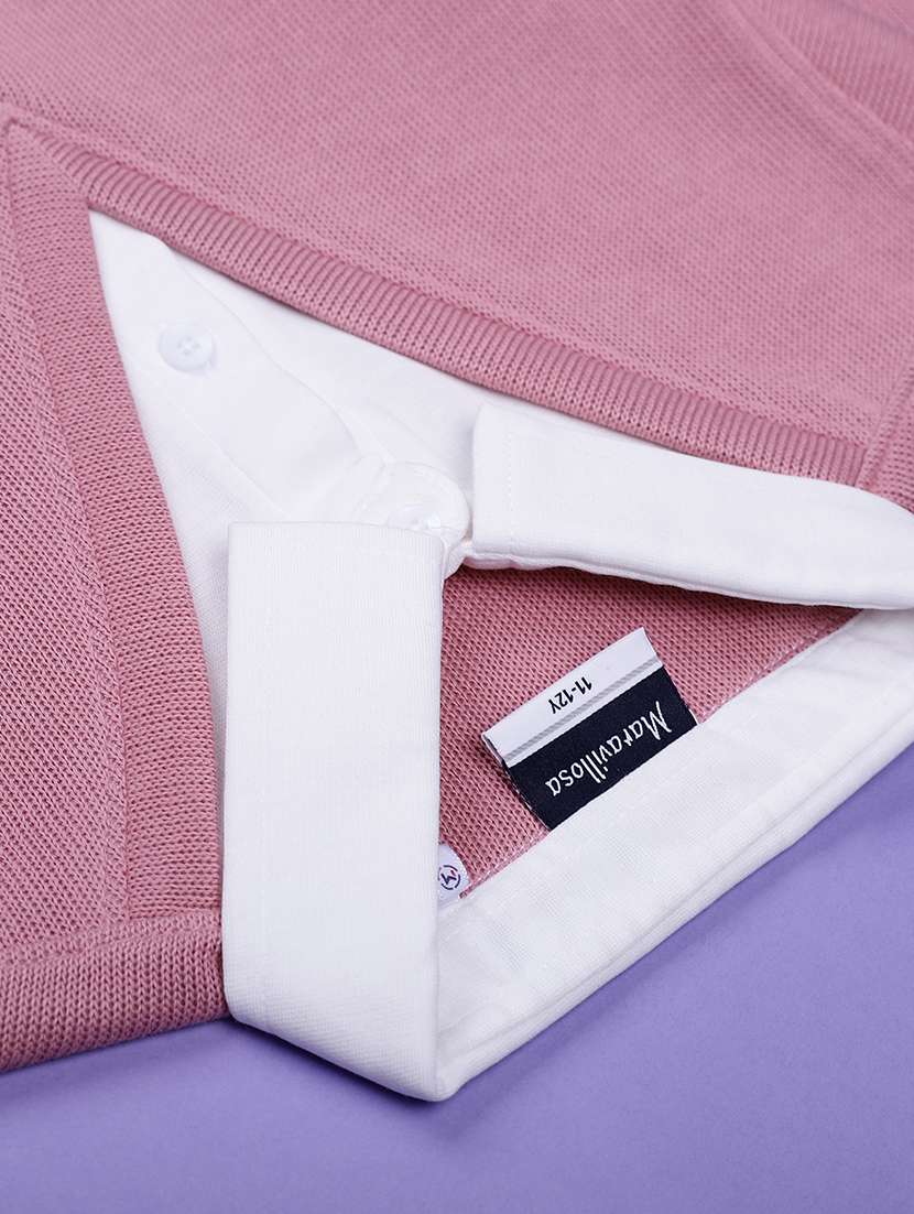 boys solid long sleeve polo t-shirt - 21970629 -  Standard Image - 3