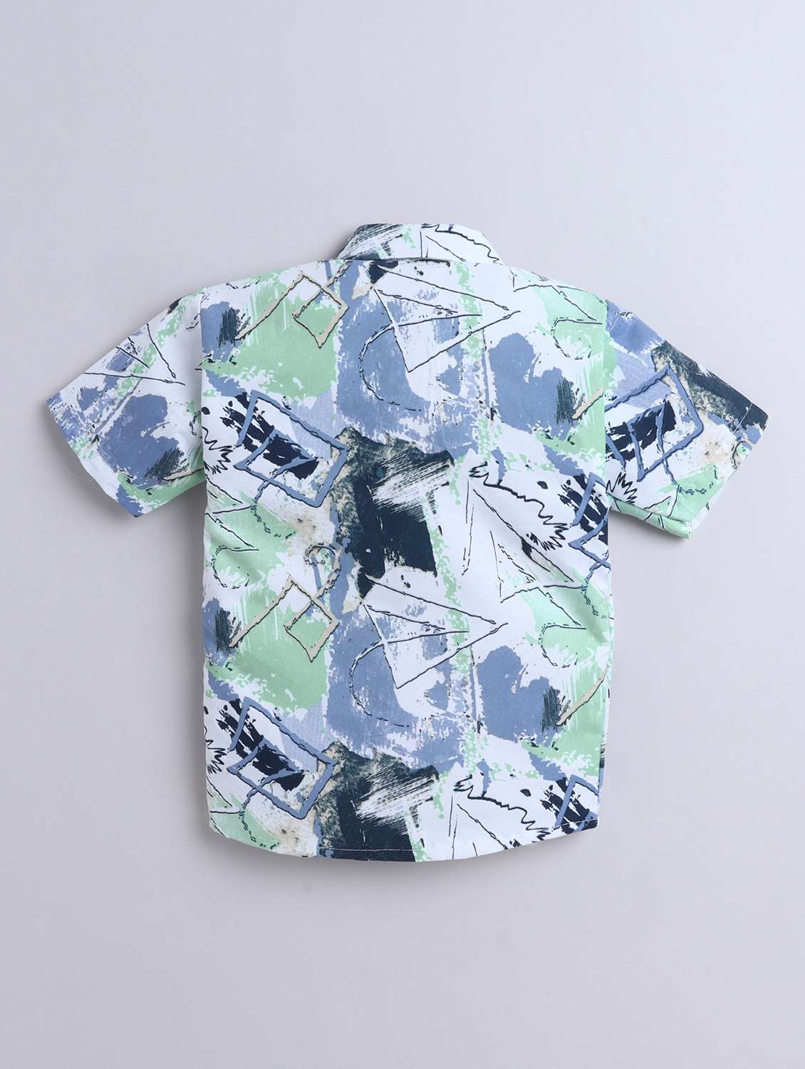boys printed shirt and shorts co-ord set - 21970693 -  Standard Image - 3