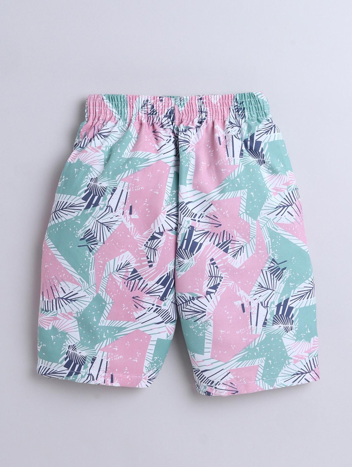 boys printed shirt and shorts co-ord set - 21970697 - Standard Image - 5