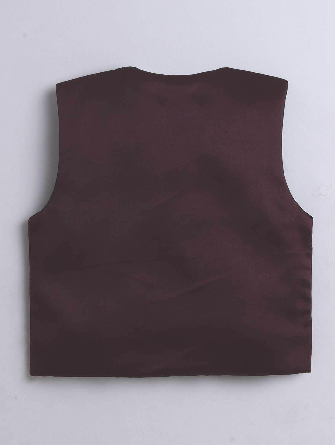 boys solid waistcoat and trouser set - 21970708 -  Standard Image - 3