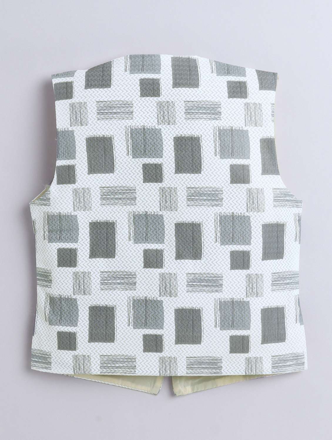 boys printed waistcoat and trouser set - 21970712 -  Standard Image - 3