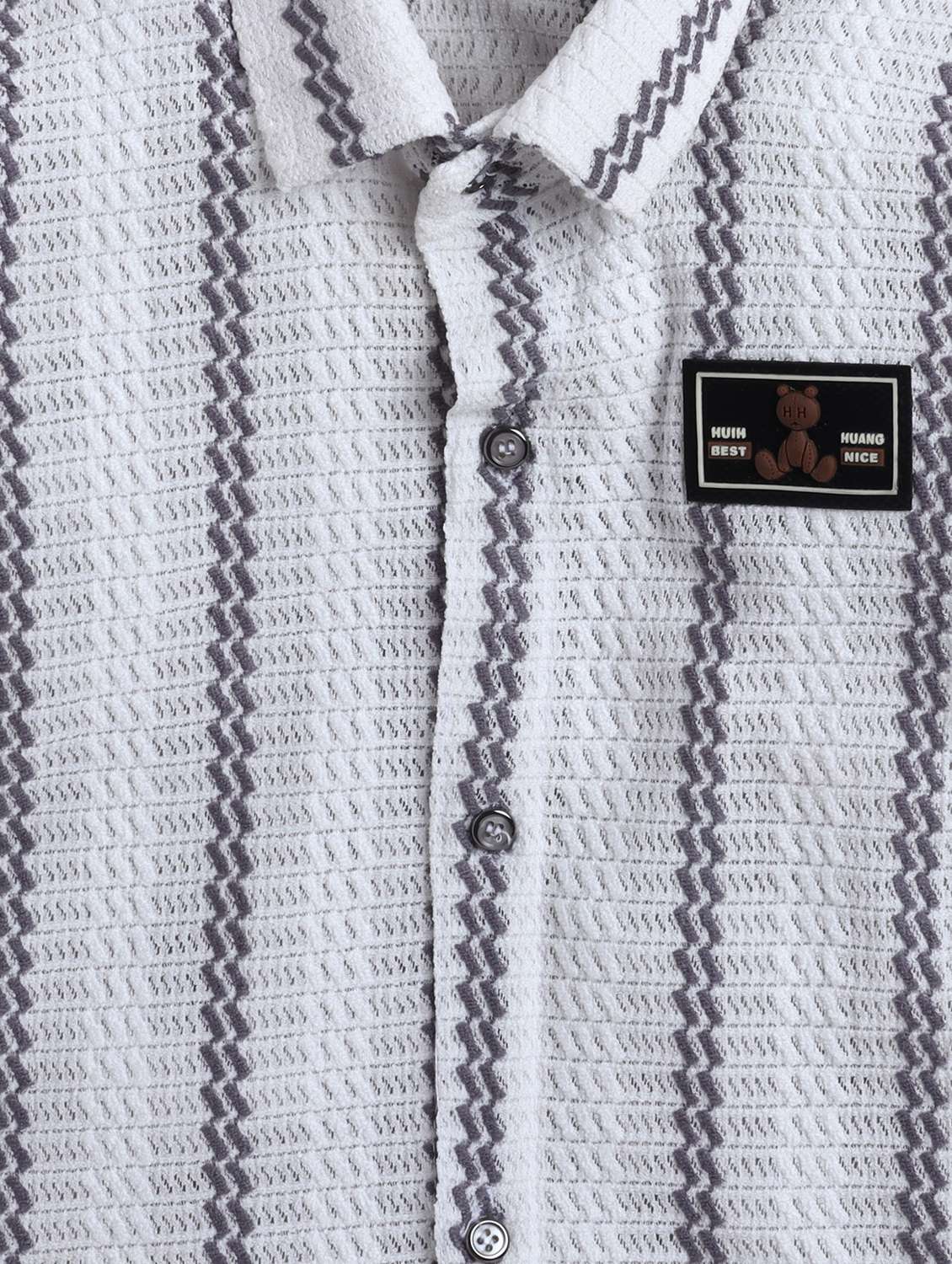 boys self designed shirt and trouser with t0shirt set - 21970726 -  Standard Image - 5