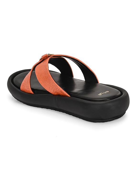 women brown slip on sandal - 21970876 - Standard Image - 3