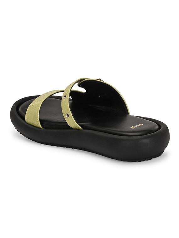 women green slip on sandal - 21970877 - Standard Image - 5