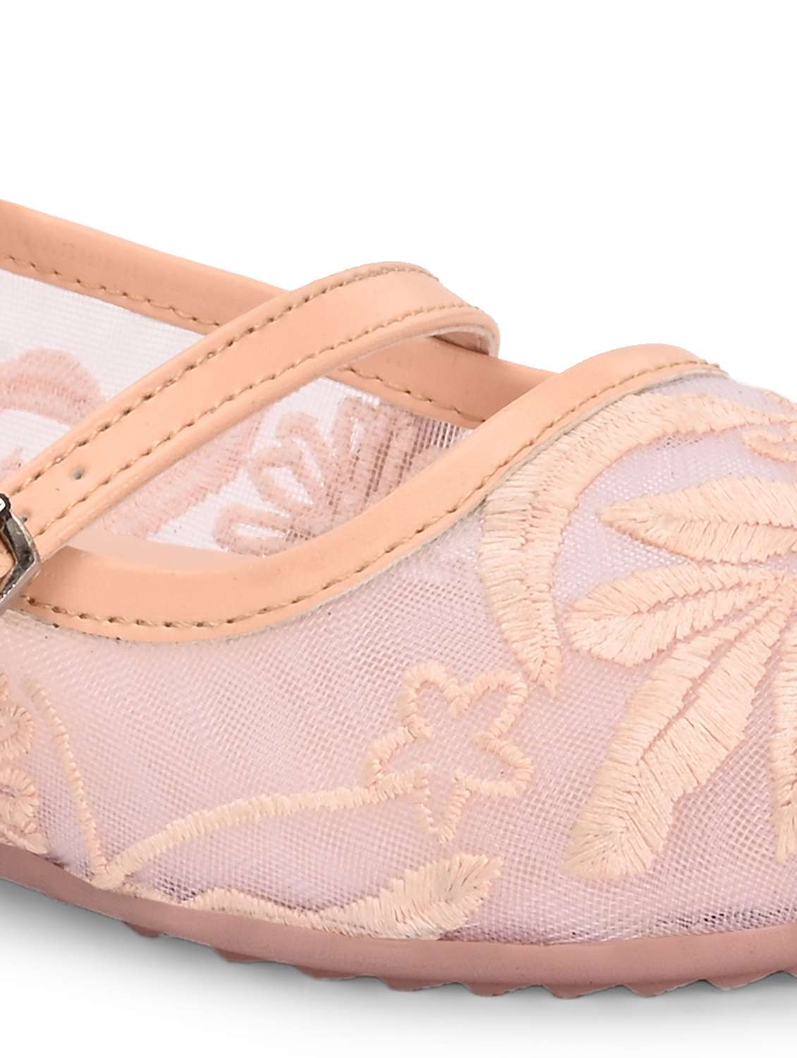 women peach slip on ballerina - 21970883 -  Standard Image - 5