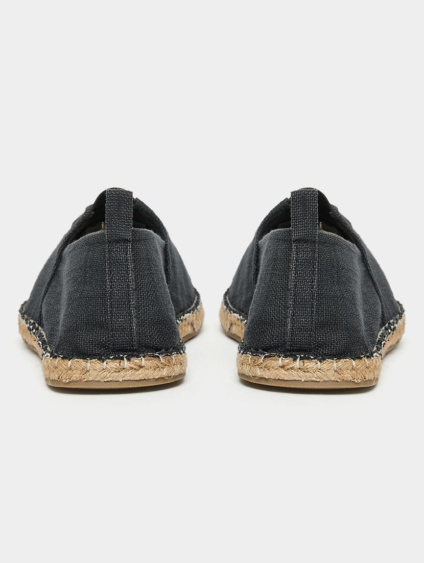 men black slip on espadrille - 21970898 - Standard Image - 3