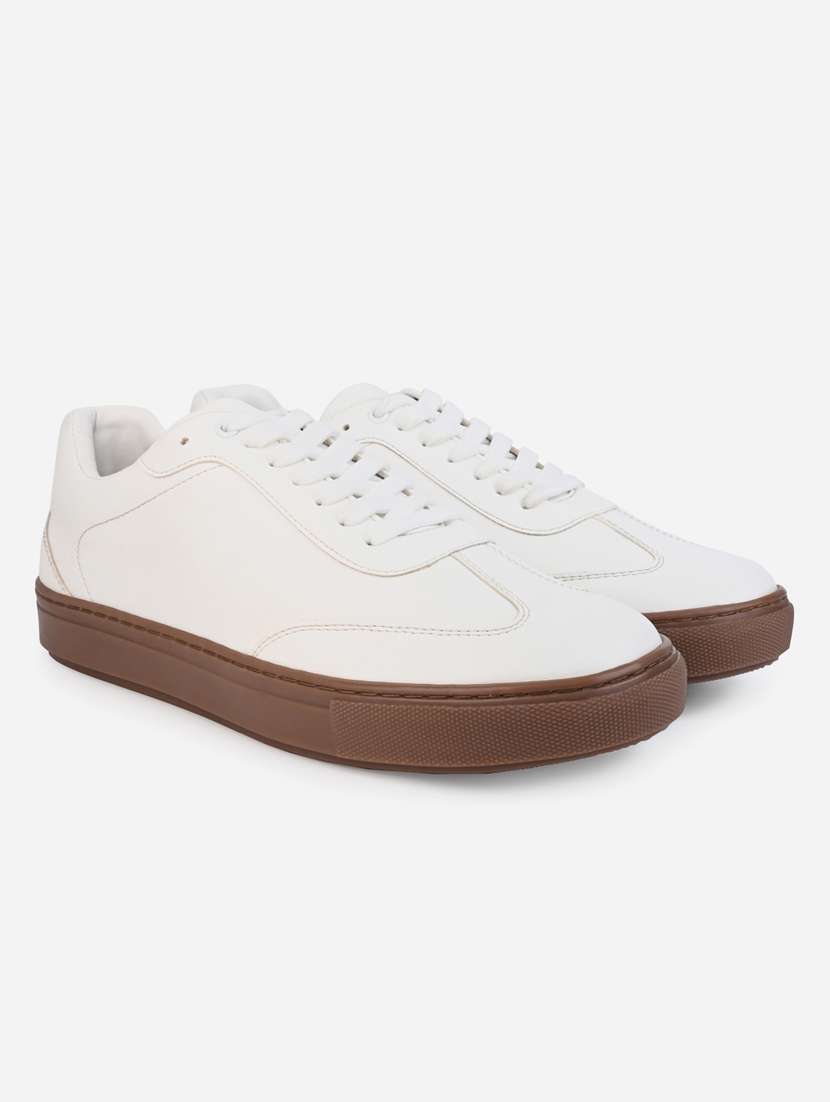 men white lace up sneaker - 21970905 -  Standard Image - 3