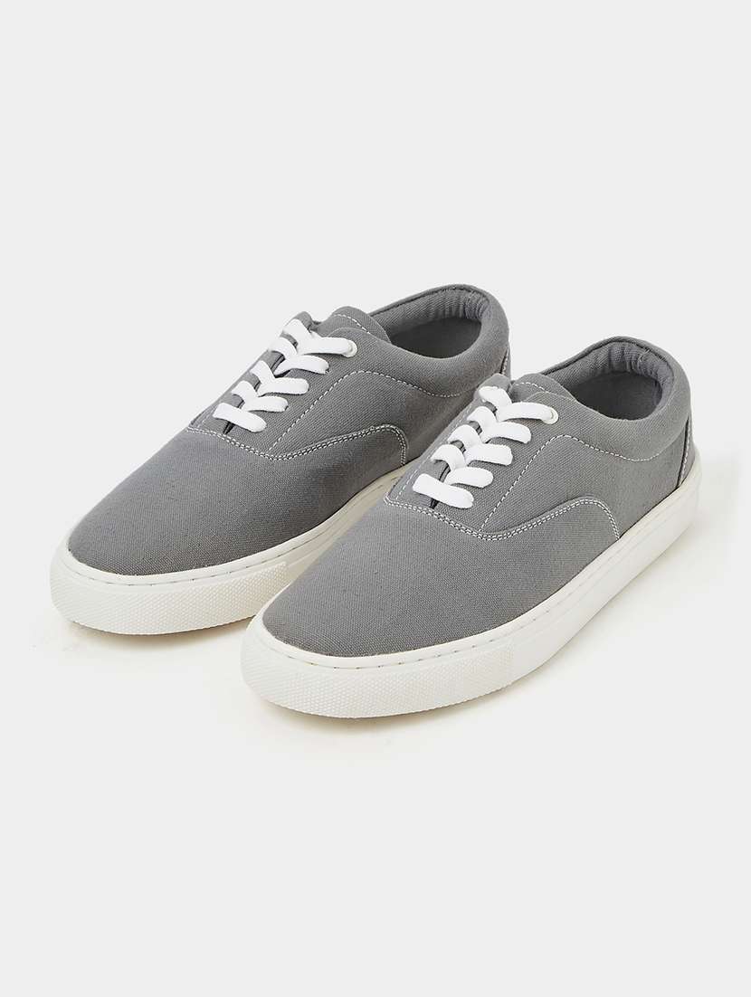 men grey lace up sneaker - 21970907 -  Zoom Image - 0