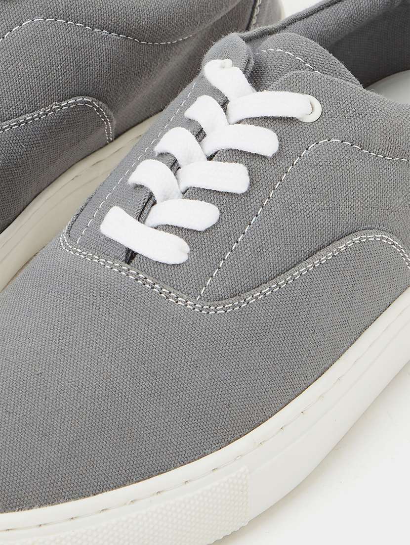 men grey lace up sneaker - 21970907 -  Standard Image - 5