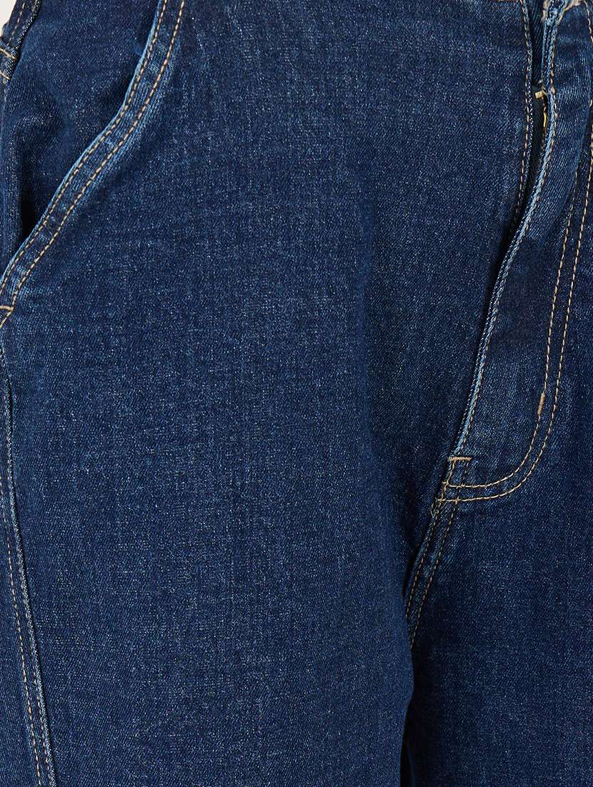 women solid high rise wide leg jean - 21970925 -  Standard Image - 3