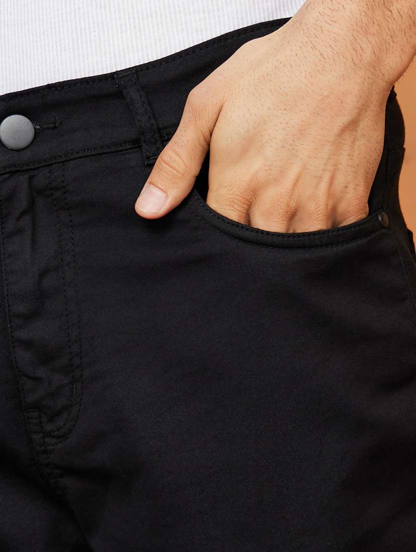 men solid mid rise slim fit jeans - 21970939 -  Standard Image - 3