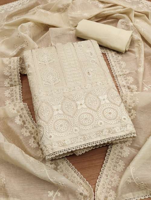 women embroidered unstitched suit set - 21971085 - Standard Image - 0