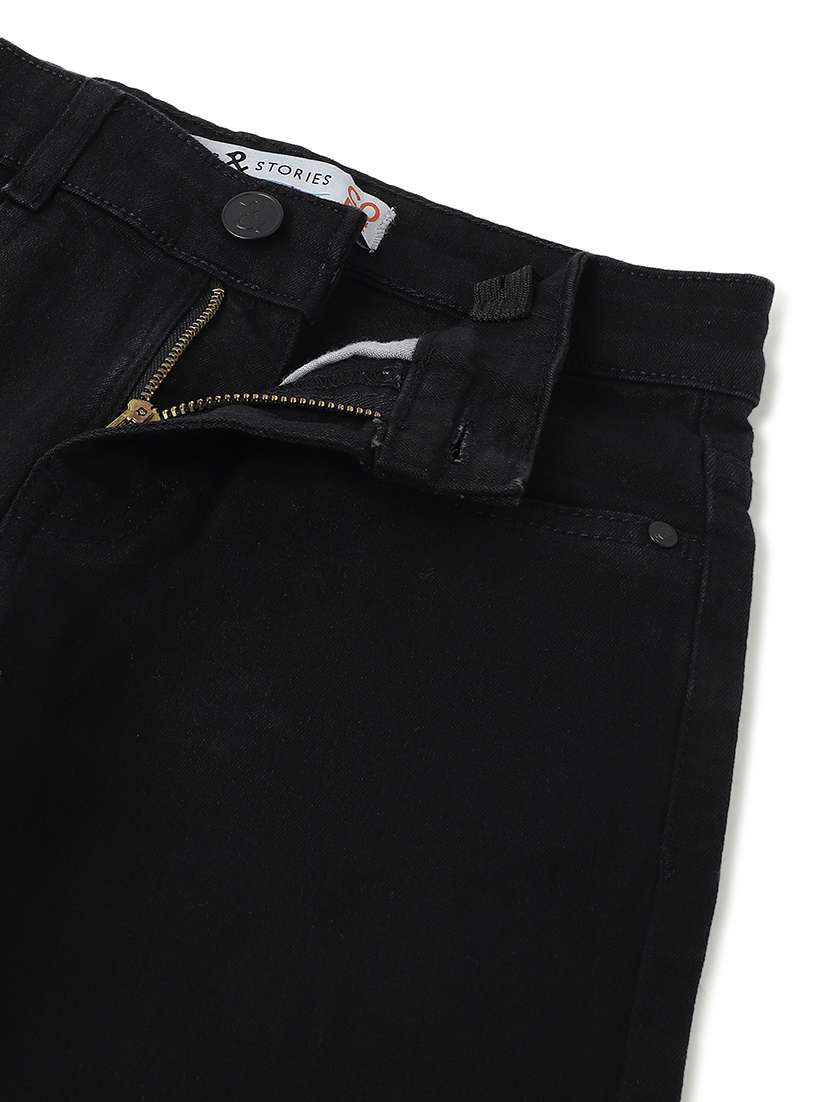 boys solid mid rise regular fit shorts  - 21971104 -  Standard Image - 3