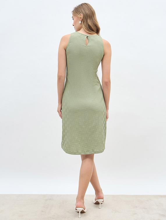 women self designed sleeveless sheath dress - 21971136 - Standard Image - 3
