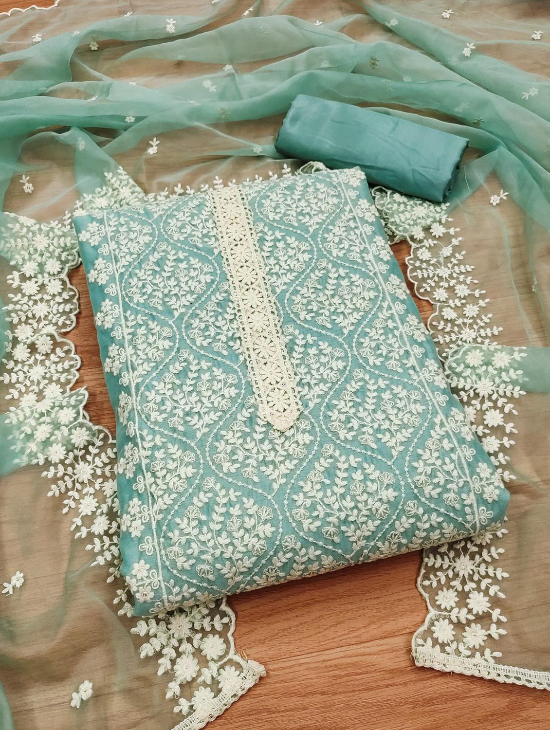 women embroidered unstitched suit set - 21971198 - Zoom Image - 0