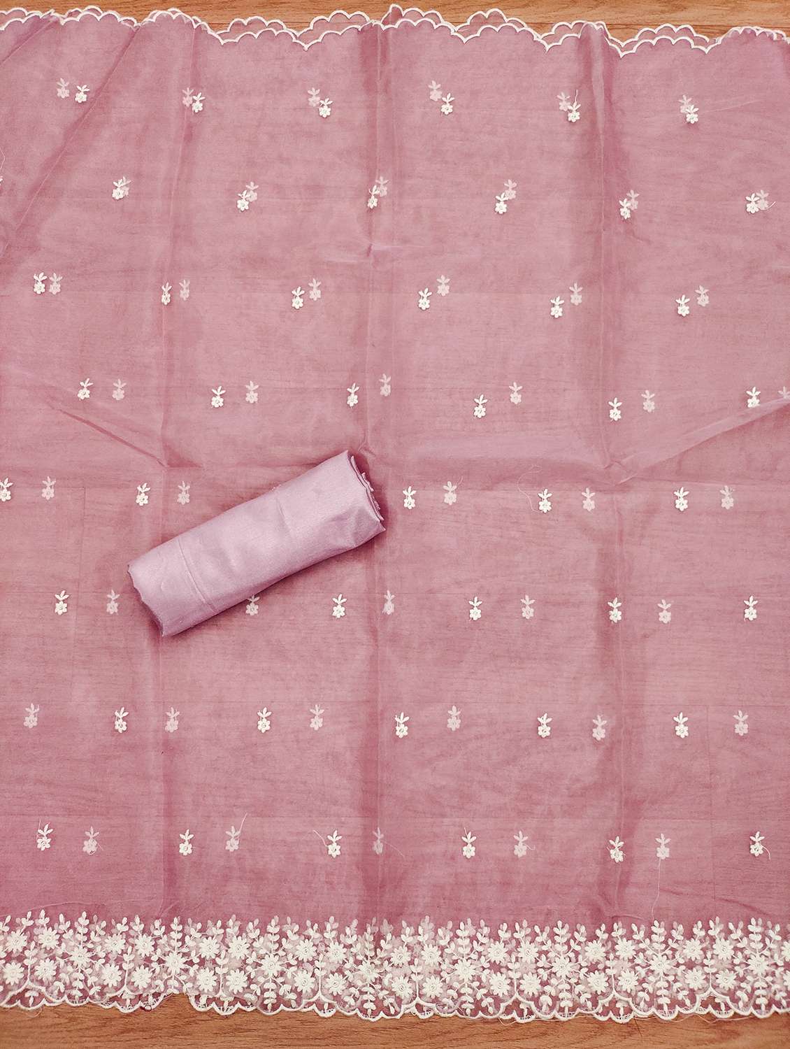 women embroidered unstitched suit set - 21971199 -  Standard Image - 3