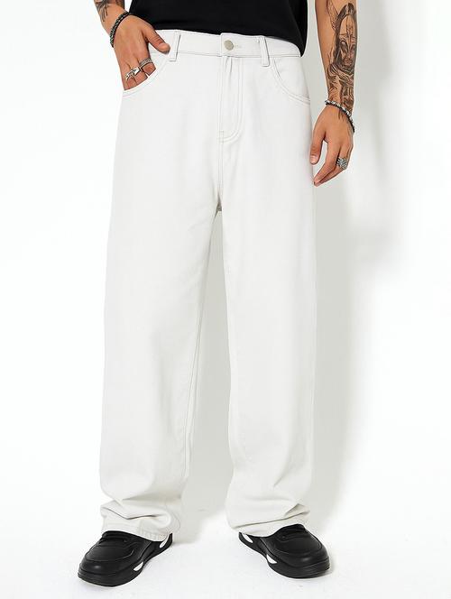 white denim jeans - 21971219 - Standard Image - 0