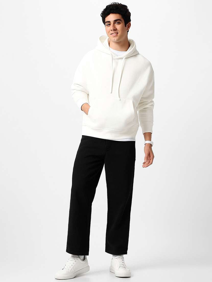 men plain mid rise full length straight fit jeans - 21971248 -  Standard Image - 3