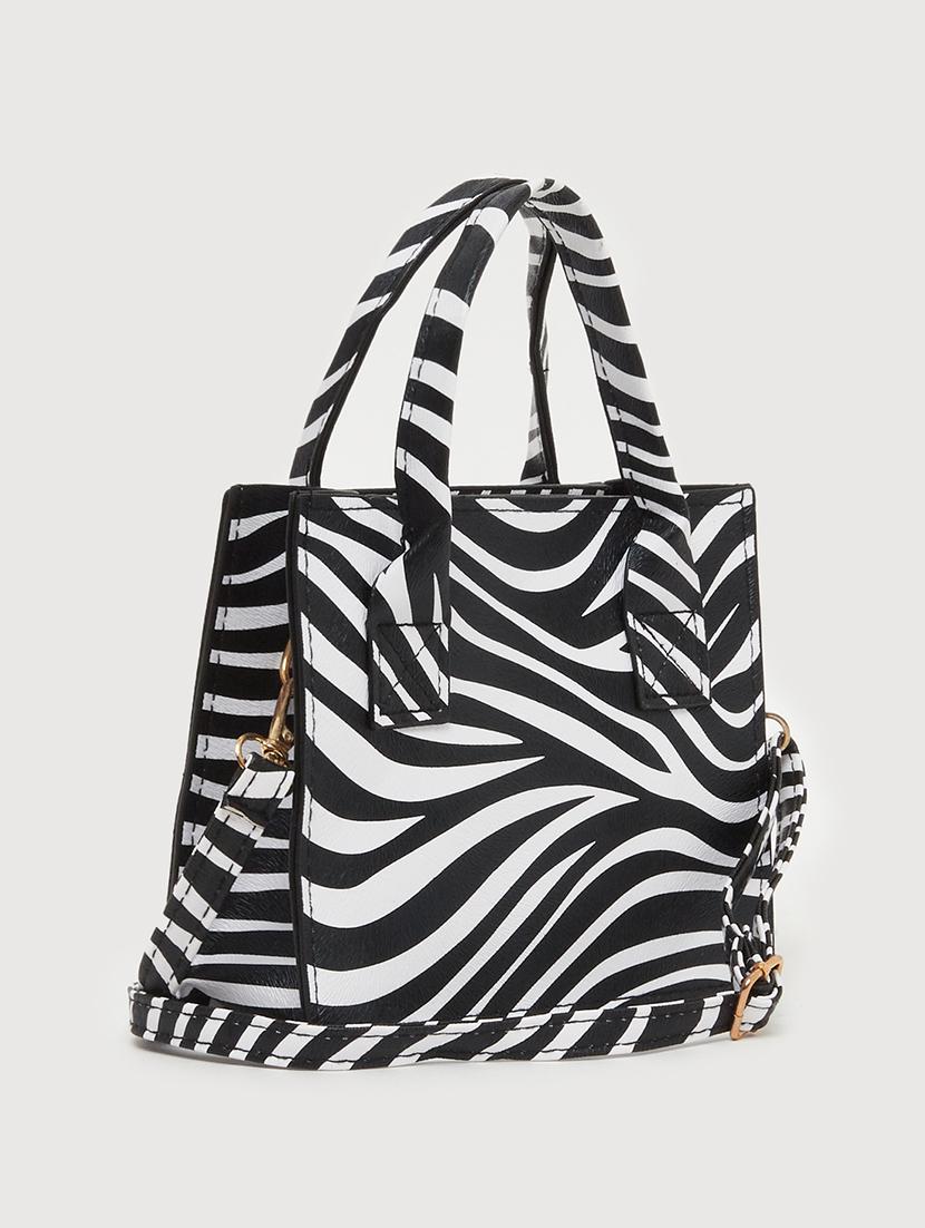 zebra printed party handbag set - 21971298 - Standard Image - 5