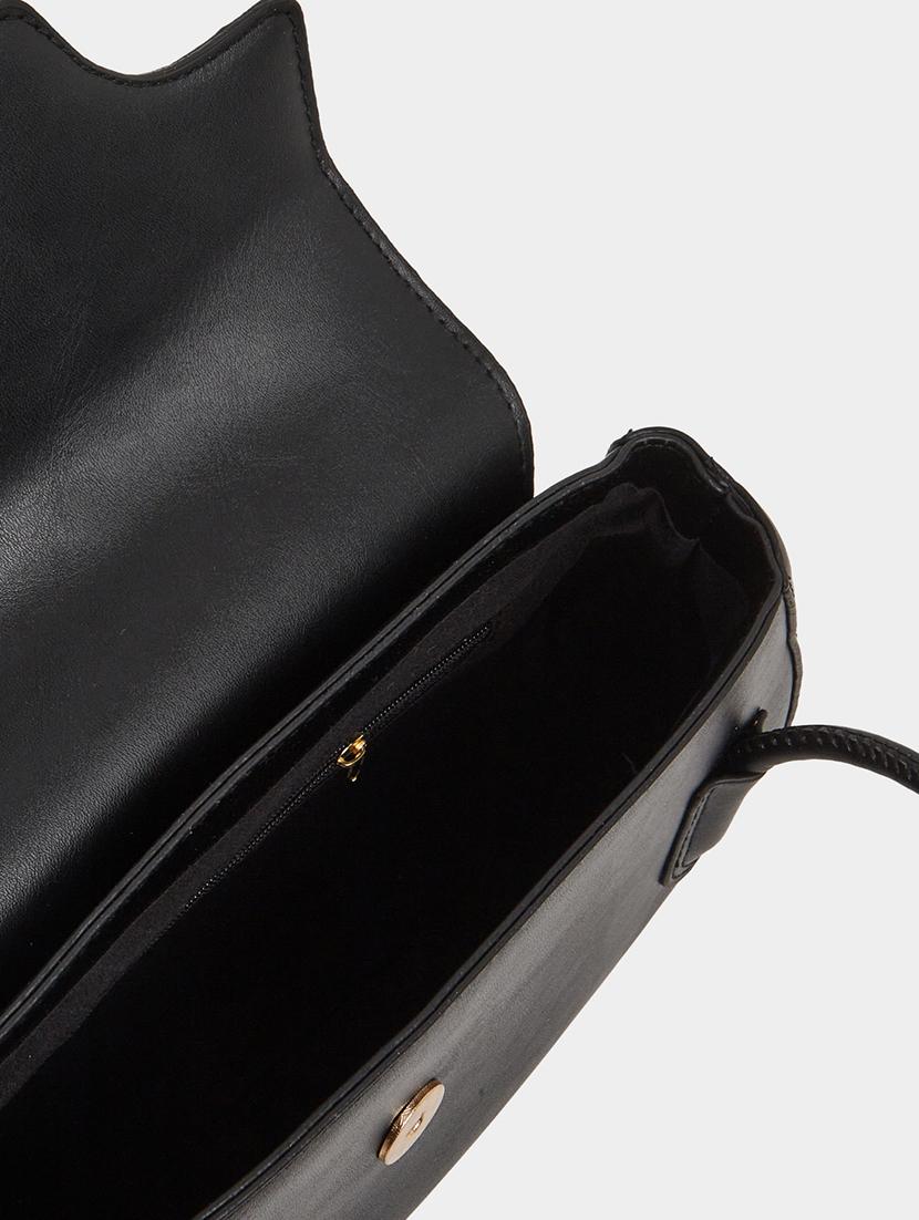 women black pu solid handbag - 21971422 - Standard Image - 3