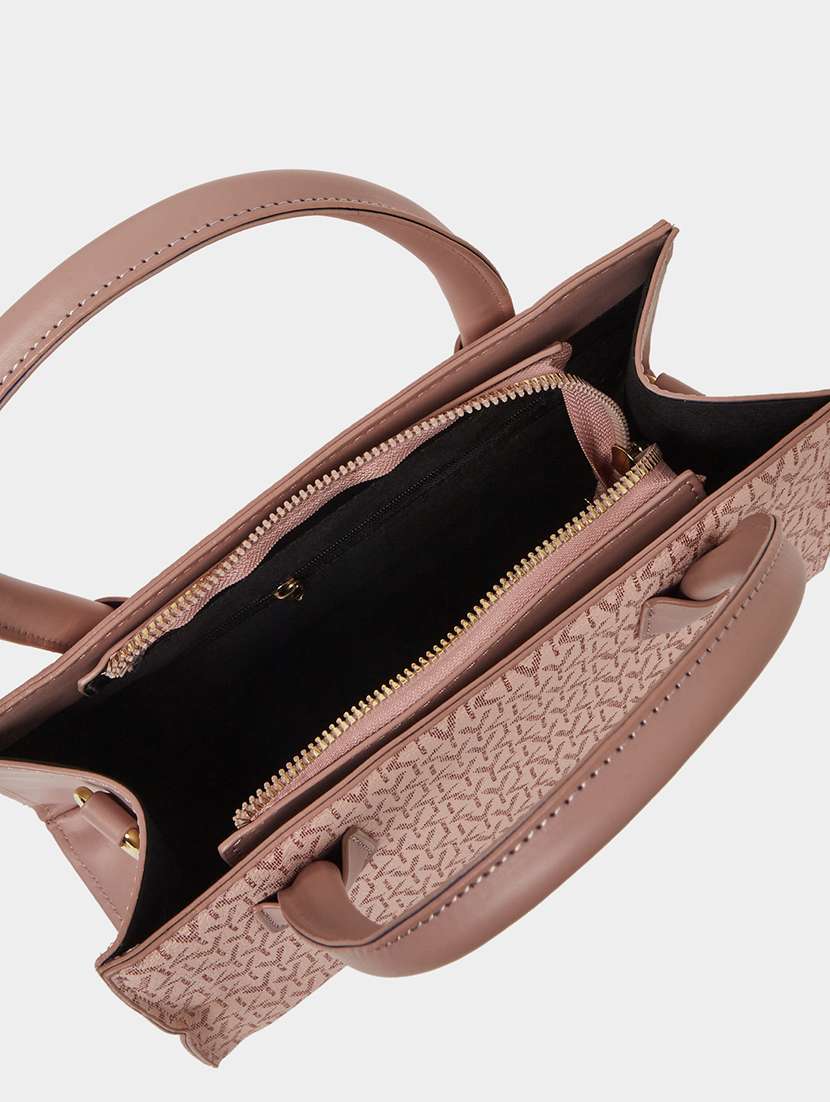 women printed pu handbag with sling khaki - 21971443 - Standard Image - 5