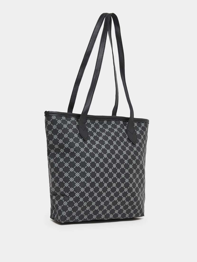 women black printed tote bag - 21971456 - Zoom Image - 0