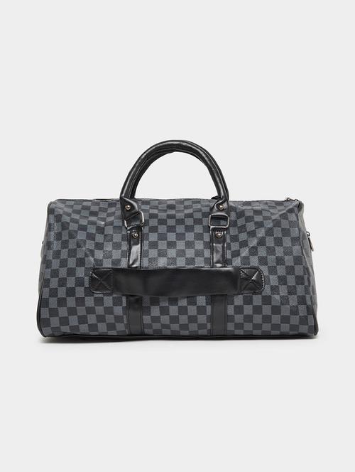 black checkered gym duffle bag - 21971461 - Standard Image - 0