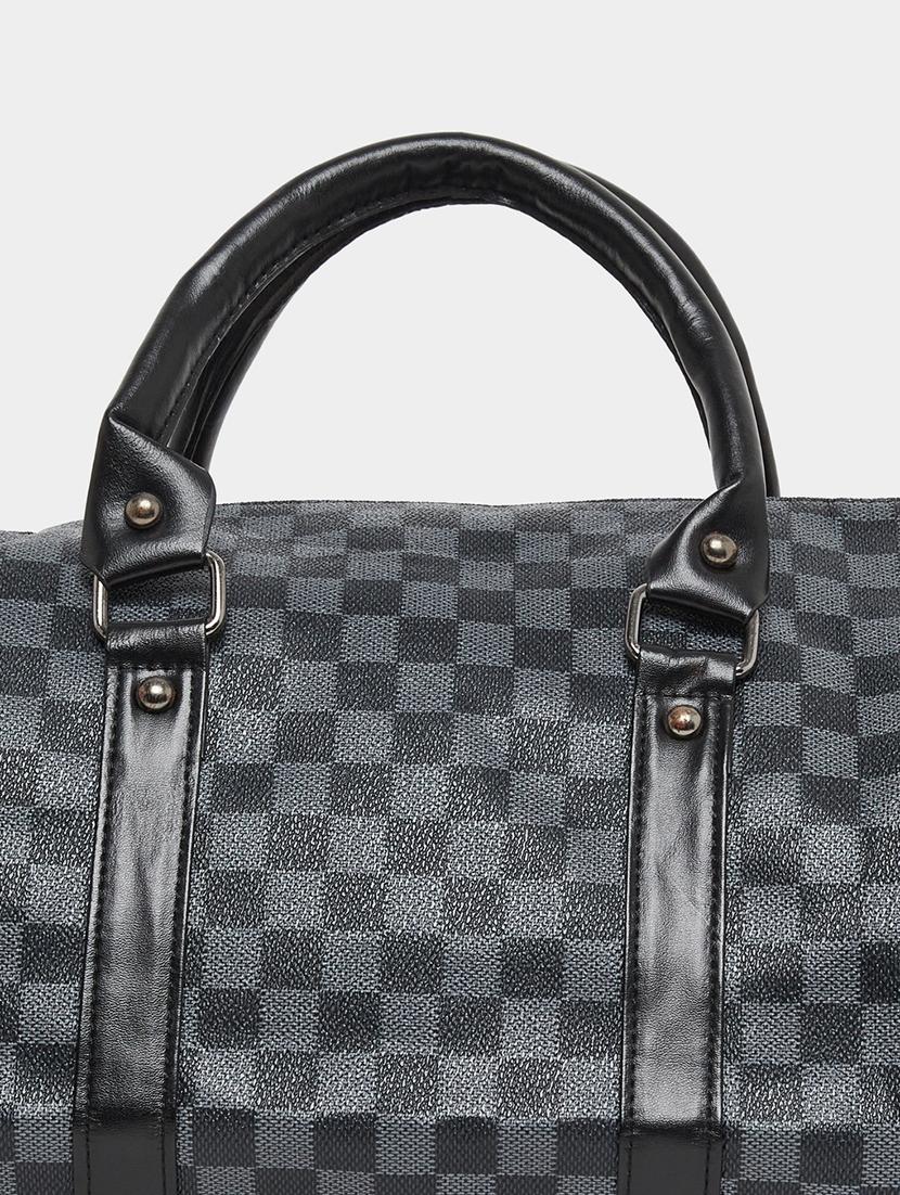black checkered gym duffle bag - 21971461 - Standard Image - 3