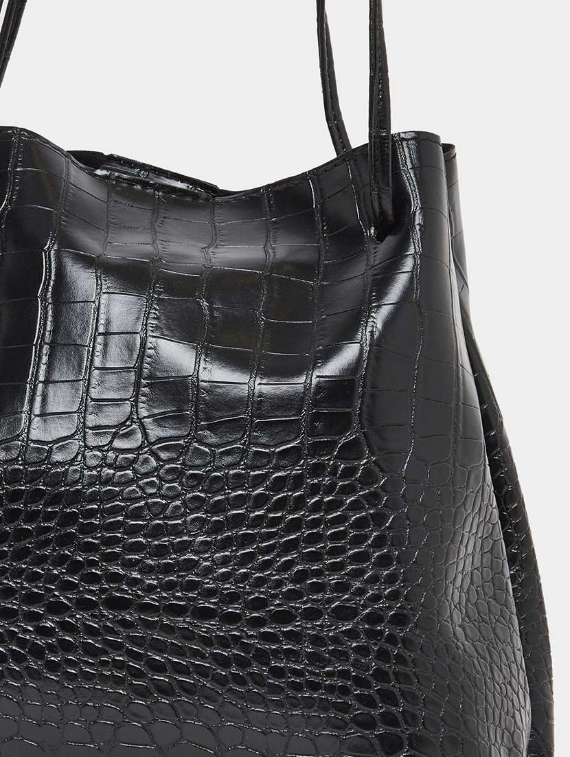 women textured shoulder bag handbag set - 21971466 -  Standard Image - 3