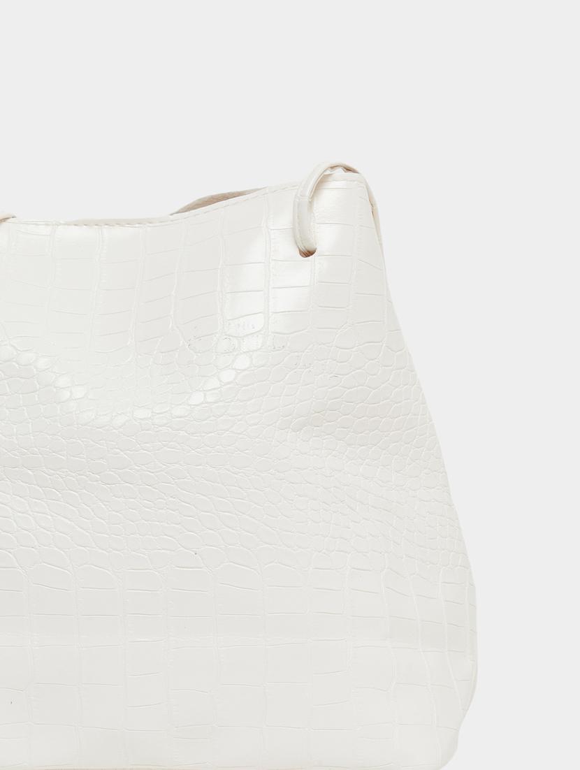 white textured handbag set of four - 21971467 - Standard Image - 3