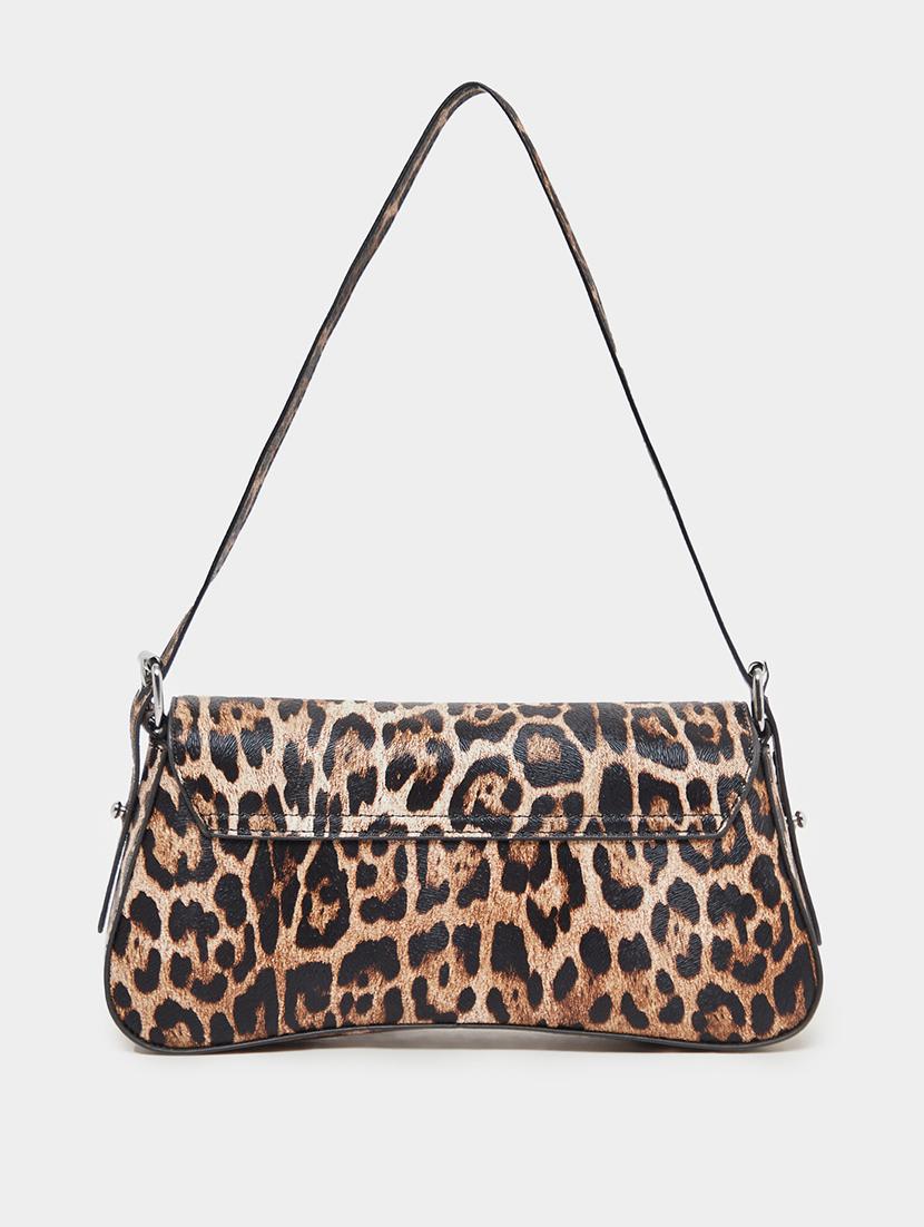 women brown leopard print shoulder handbag stylish - 21971469 - Standard Image - 3