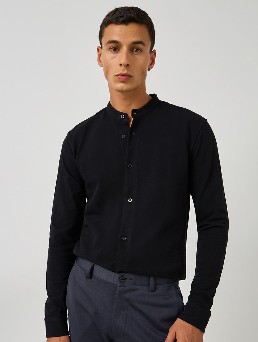 men solid long sleeve regular fit casual shirt - 21971530 -  Zoom Image - 0