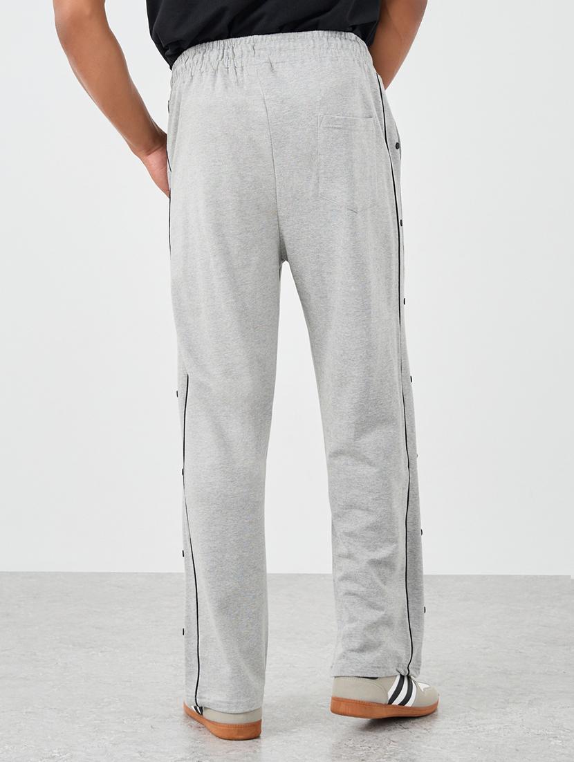 men solid mid rise full length track pant - 21971578 - Standard Image - 3