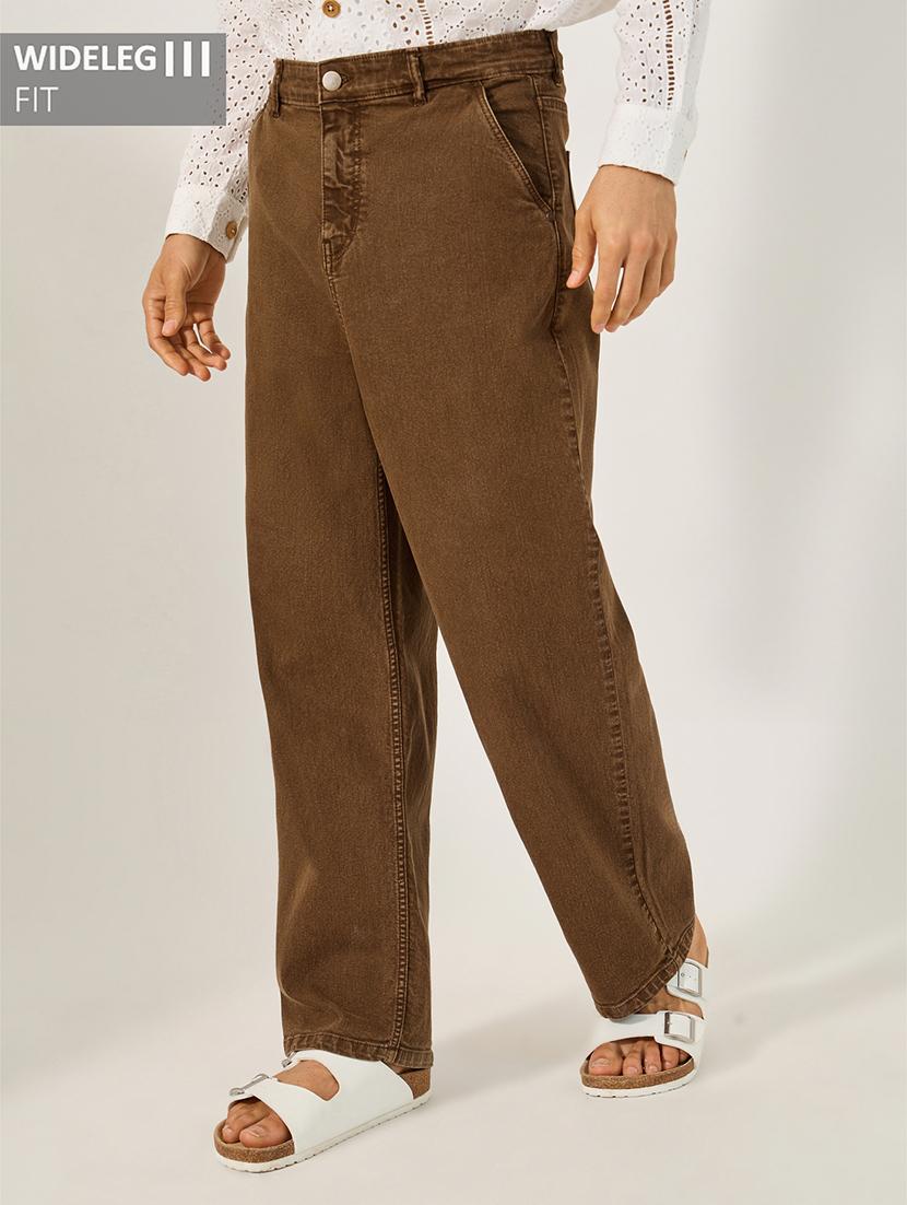 men plain mid rise full length jeans - 21971608 -  Zoom Image - 0