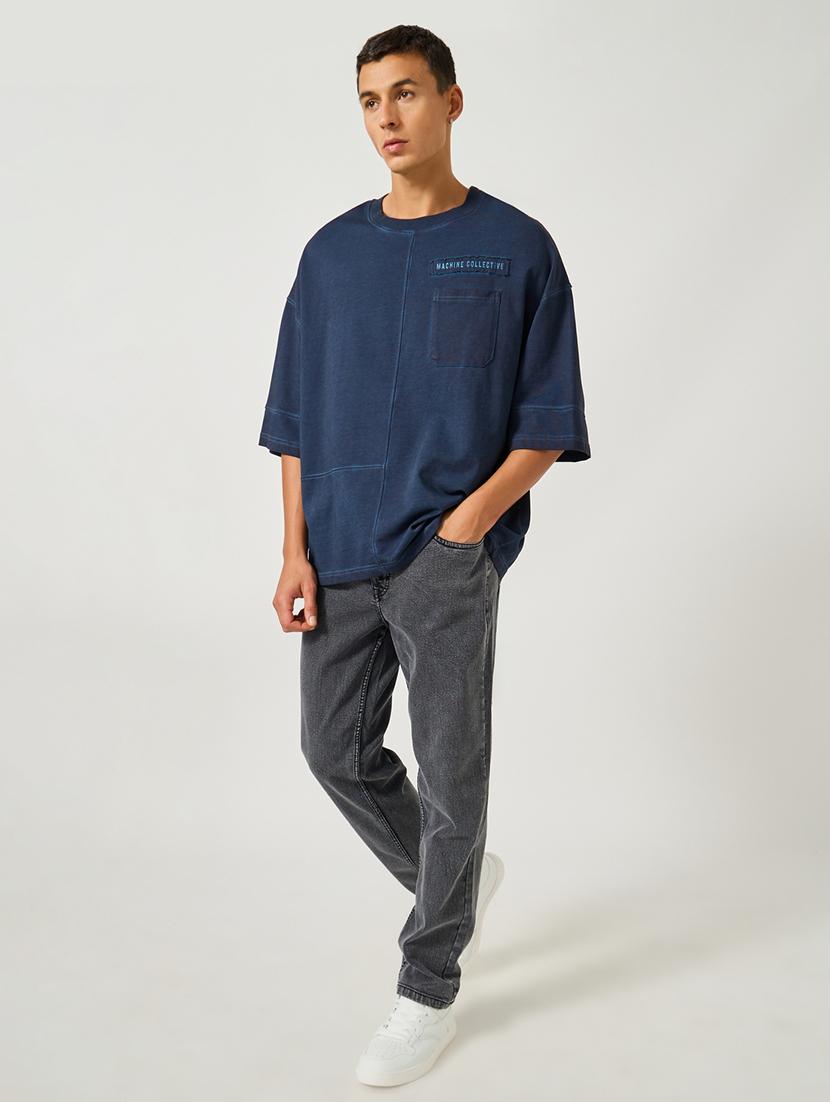 men plain mid rise full length jeans - 21971614 - Standard Image - 3