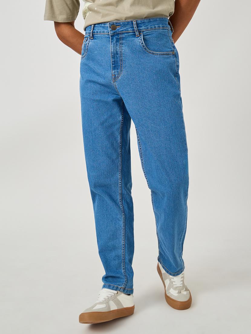 men plain mid rise full length jeans - 21971615 -  Zoom Image - 0