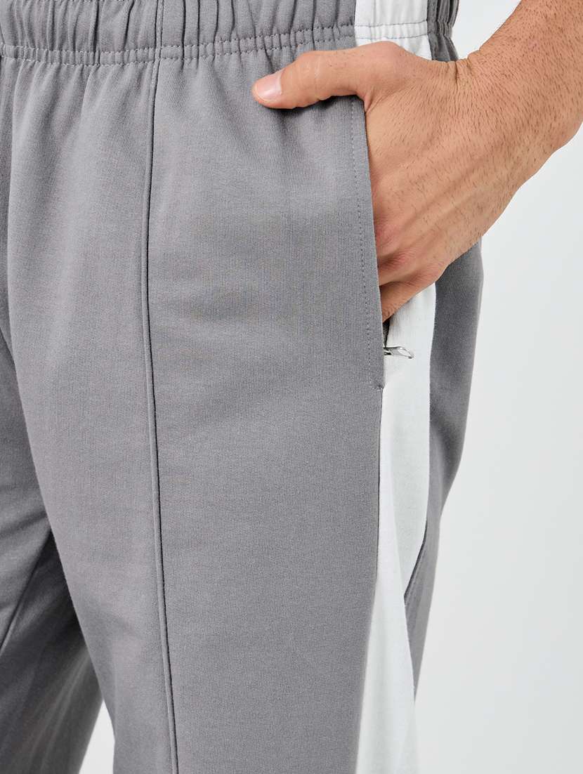 men side stripe mid rise full length track pant - 21971633 -  Standard Image - 3