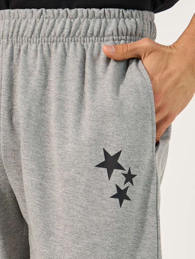 men grey printed relaxed fit track pant - 21971709 - Standard Image - 3