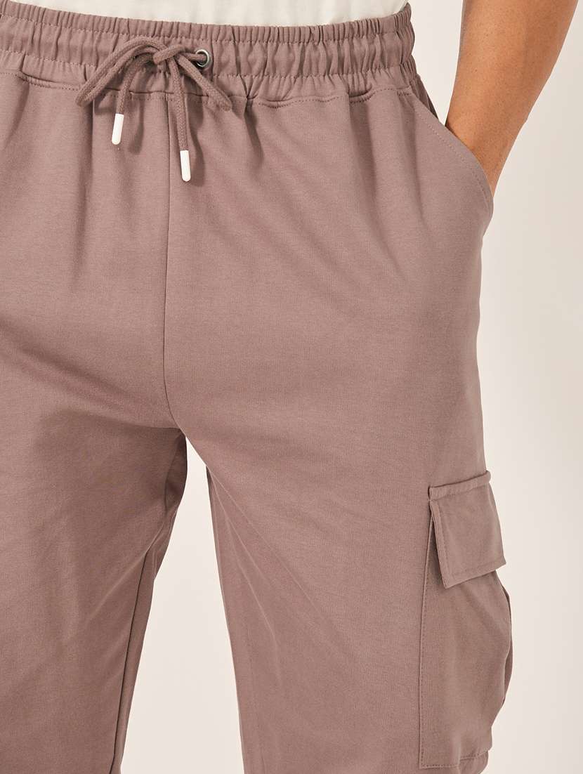 men solid mid rise relaxed fit cargo - 21971738 -  Standard Image - 3