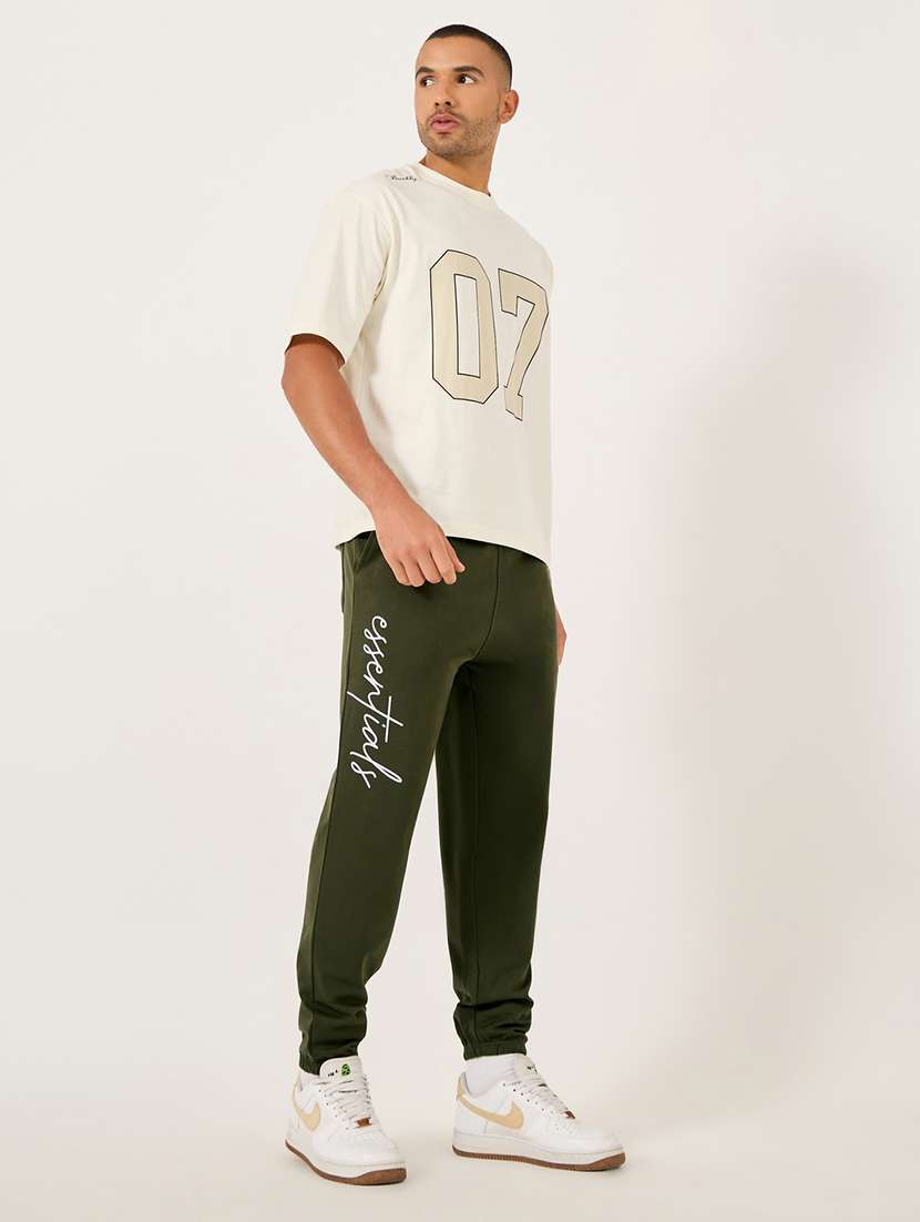 men printed mid rise relaxed fit jogger - 21971761 -  Standard Image - 3