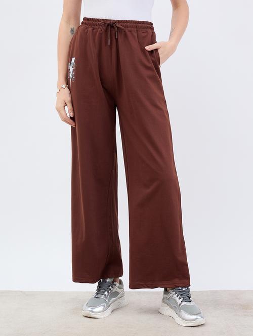 women solid mid rise relaxed fit track pant - 21971771 -  Standard Image - 0