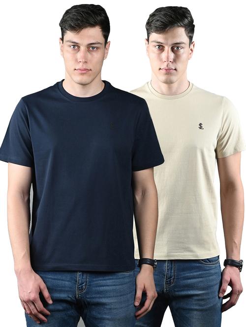 men pack of 2 solid short sleeve t-shirt - 21971775 - Standard Image - 0