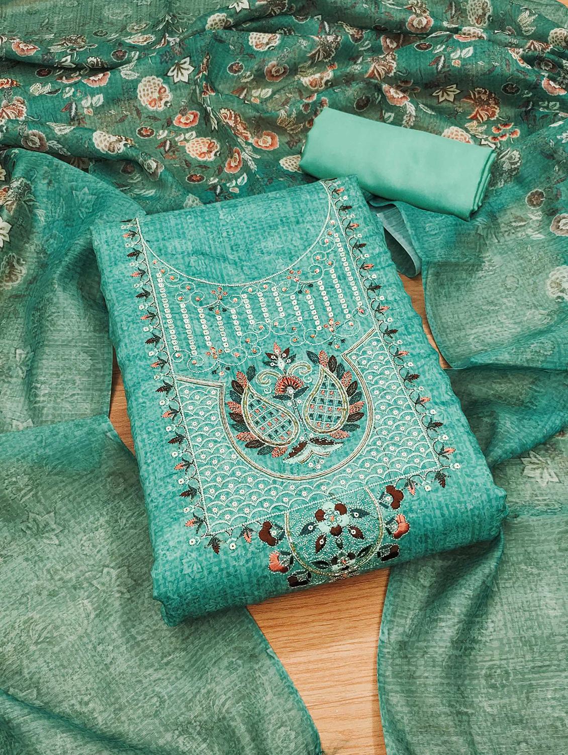 women embroidered unstitched suit set - 21971799 - Zoom Image - 0