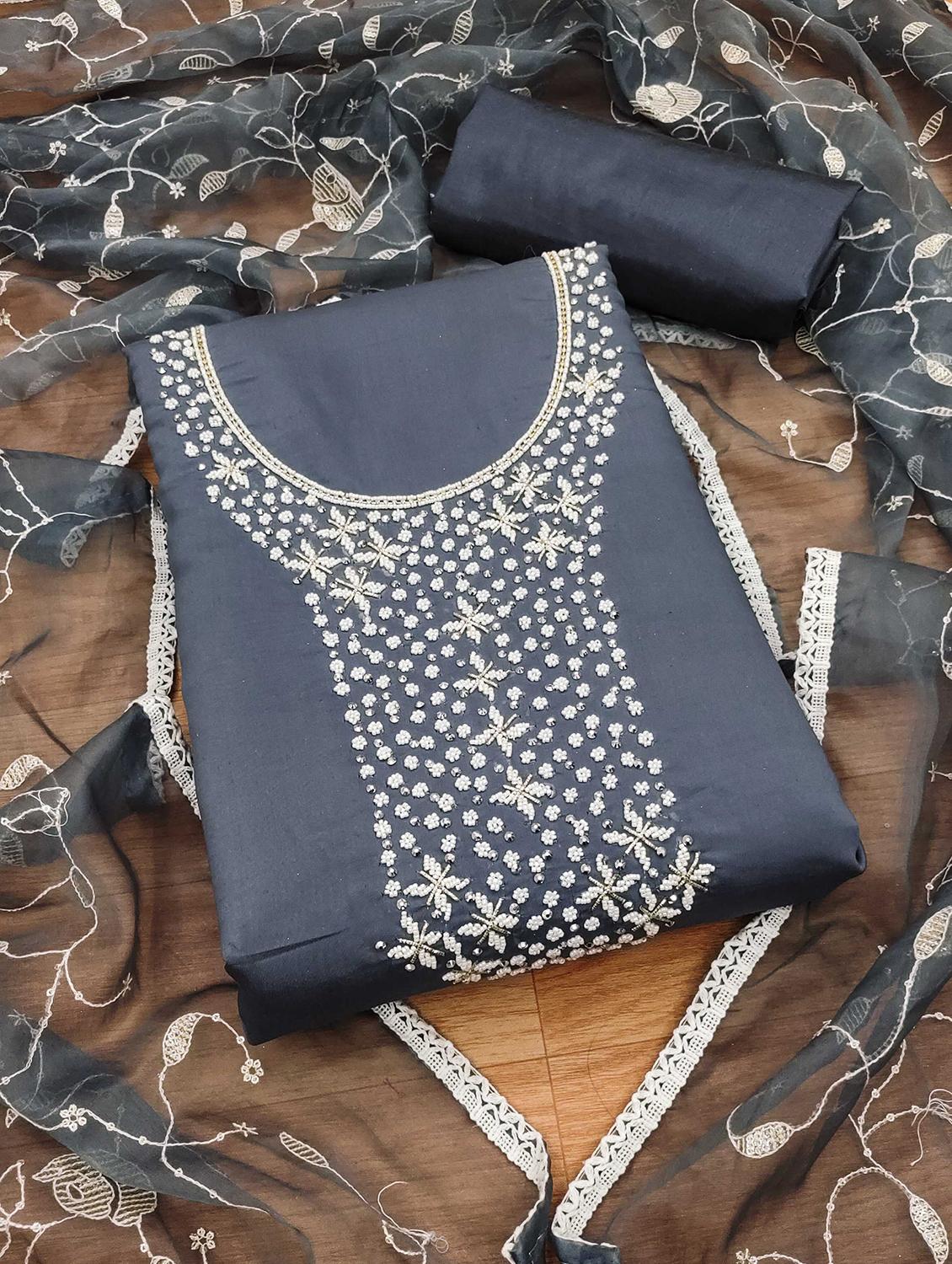 women embroidered unstitched suit set - 21971813 -  Zoom Image - 0