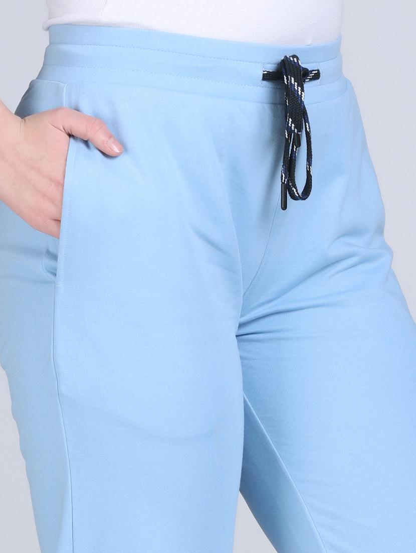 women solid mid rise regular fit track pant - 21971818 - Standard Image - 5