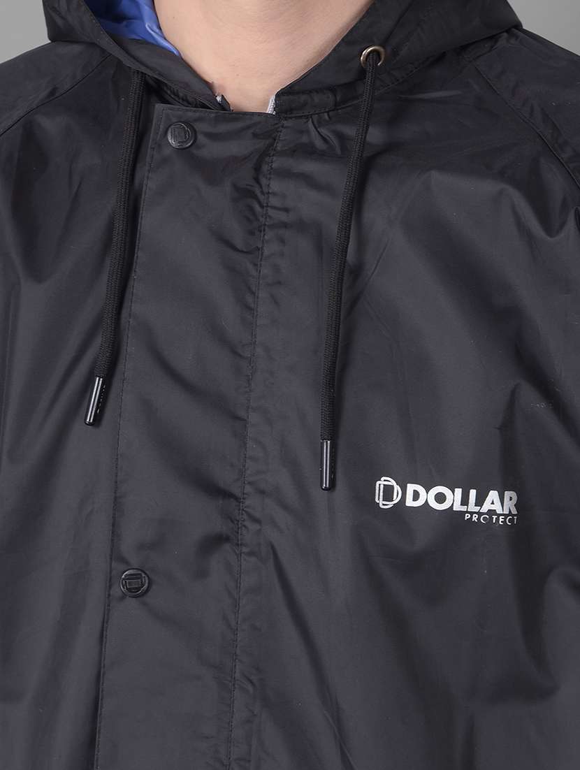 men solid long sleeve hooded rain coat - 21971860 -  Standard Image - 5