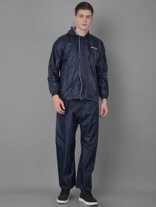 men solid long sleeve rain suit set - 21971889 - Standard Image - 0